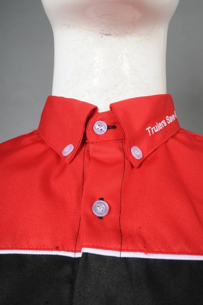 DS075 custom-made short-sleeved team shirts, cotton-loaded workwear, team shirt garment factory detail view-5
